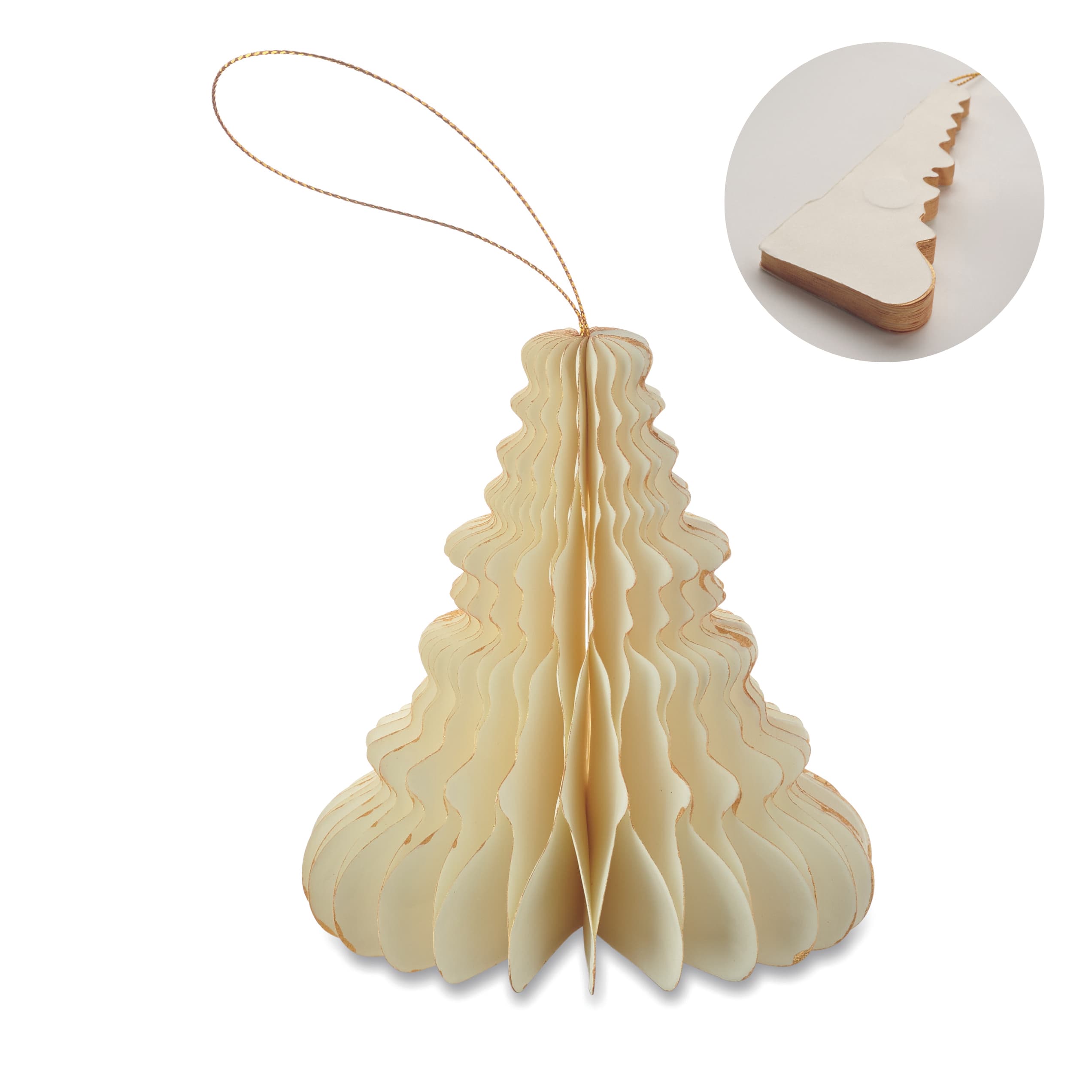 Recycled Christmas Paper Tree Hanger