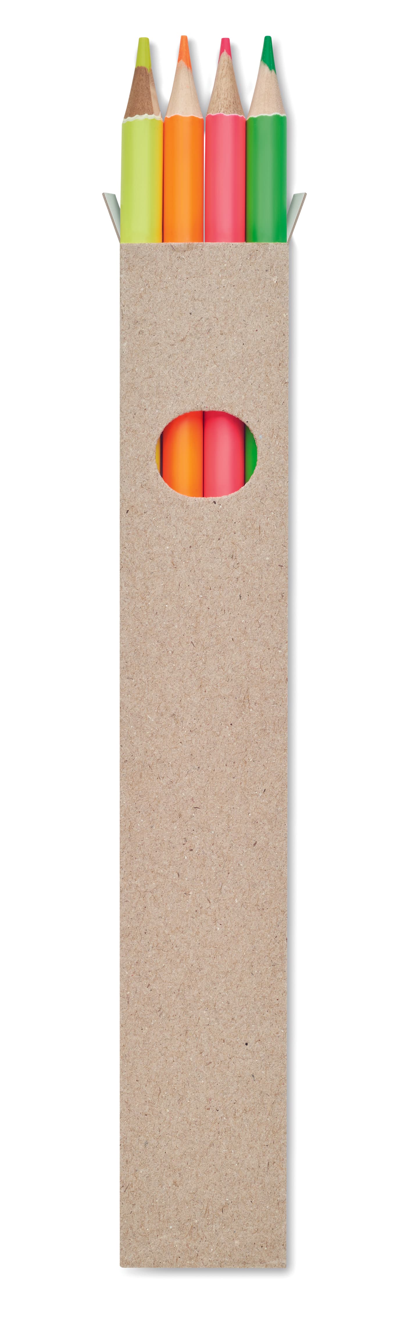 Recycled 4 Highlighter Pencils In Box