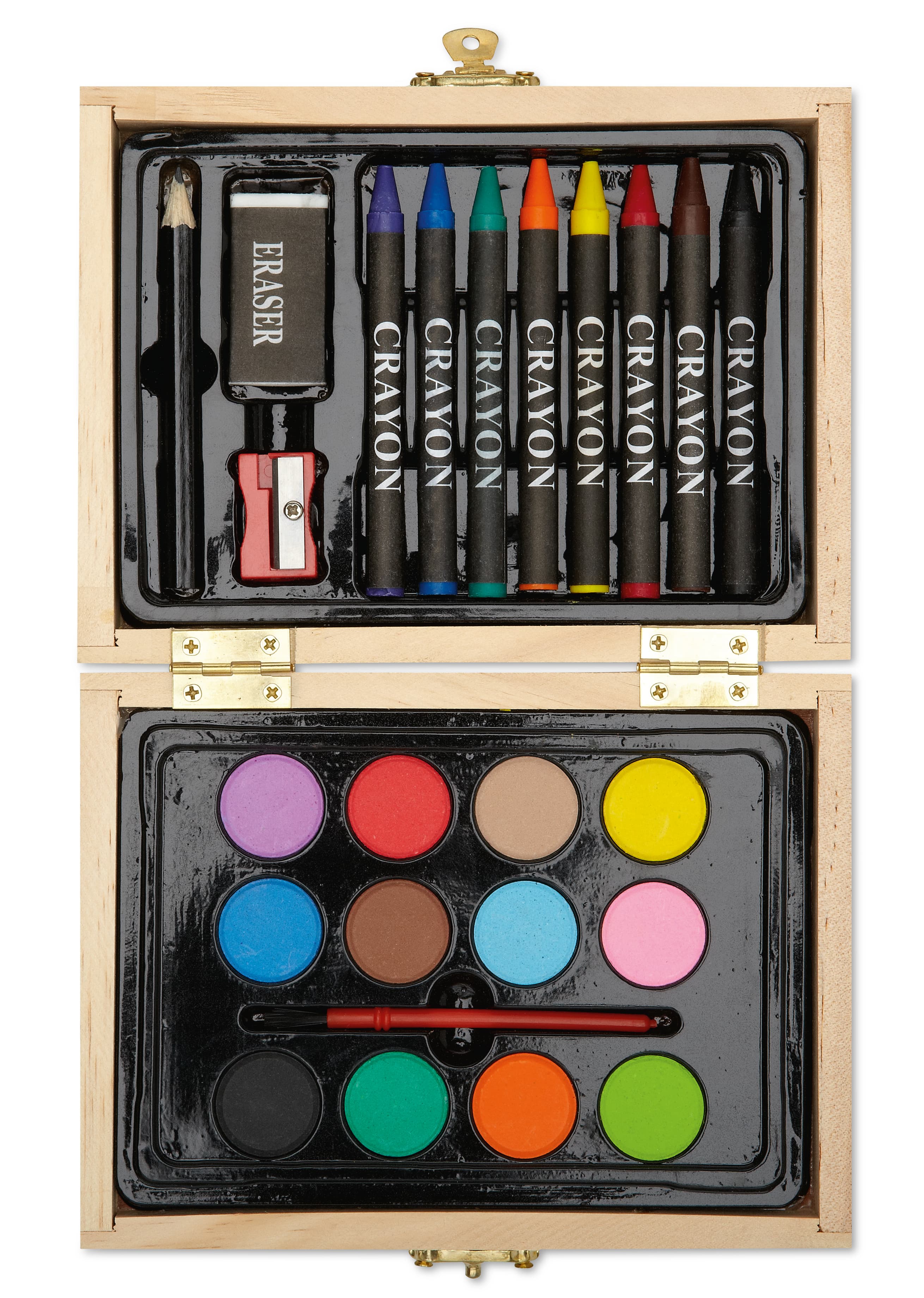 Painting Set In Wooden Box