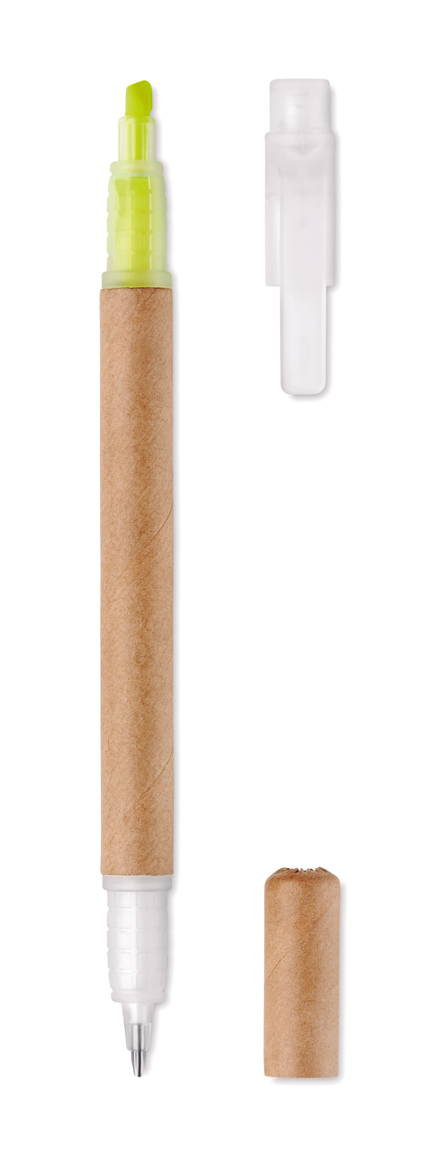 Recycled 2 In 1 Carton Pen Highlighter
