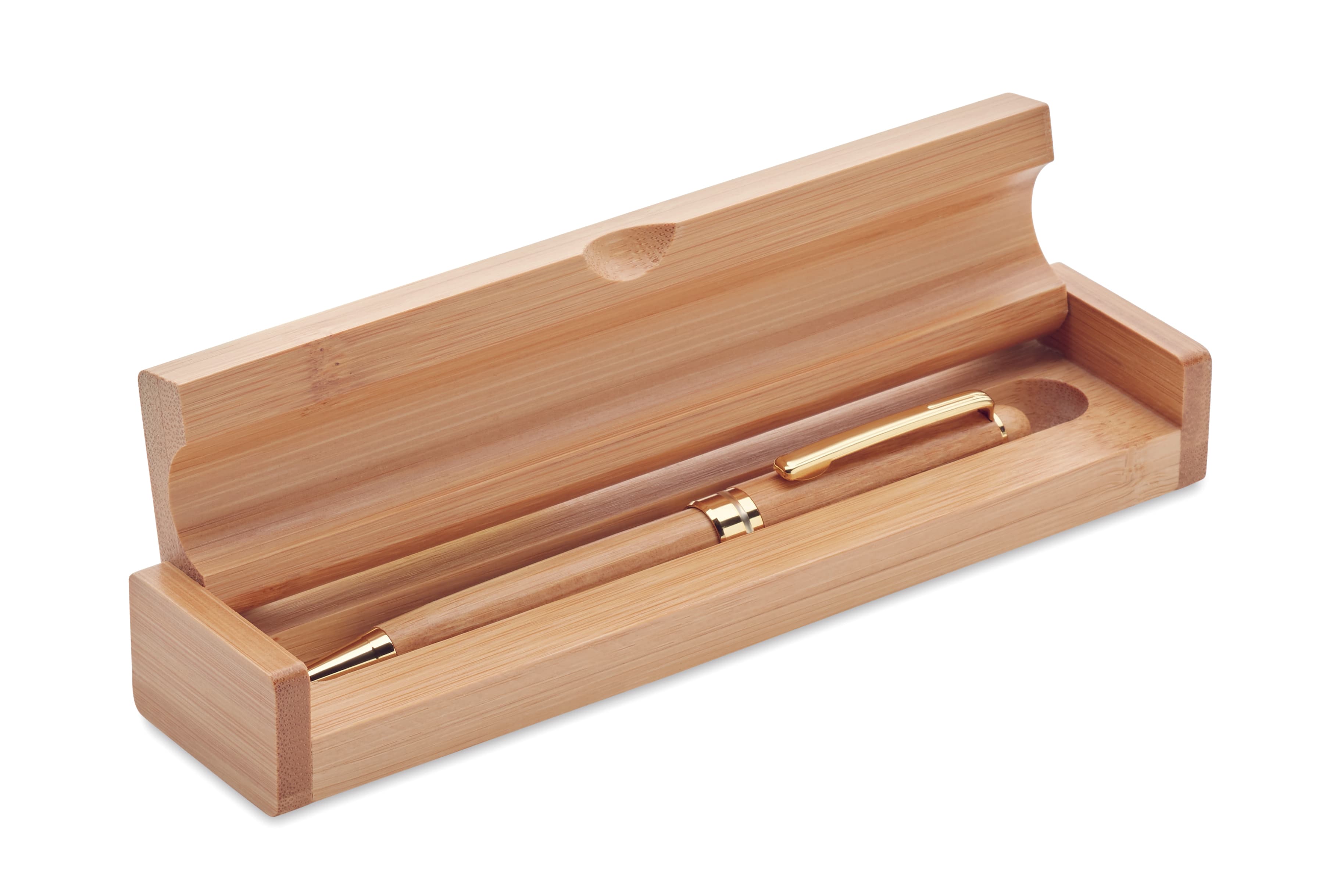 Bamboo Twist Ball Pen In Box