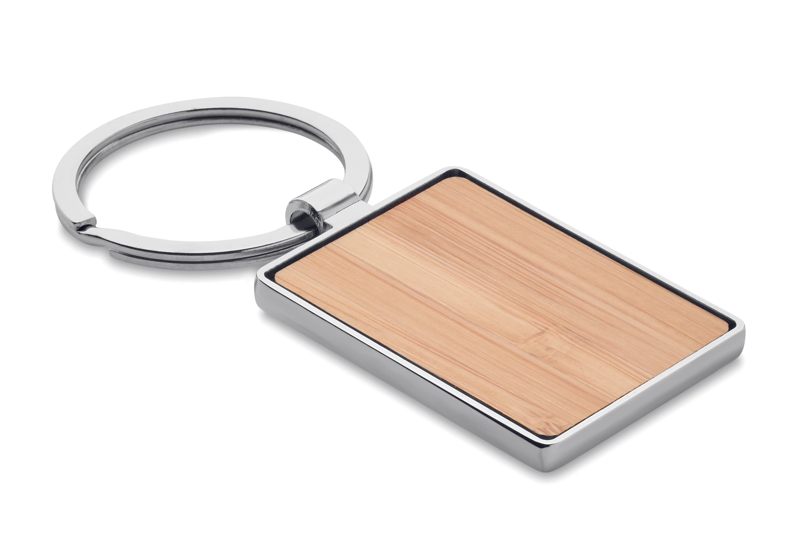 Rectangular Key Ring Bamboo