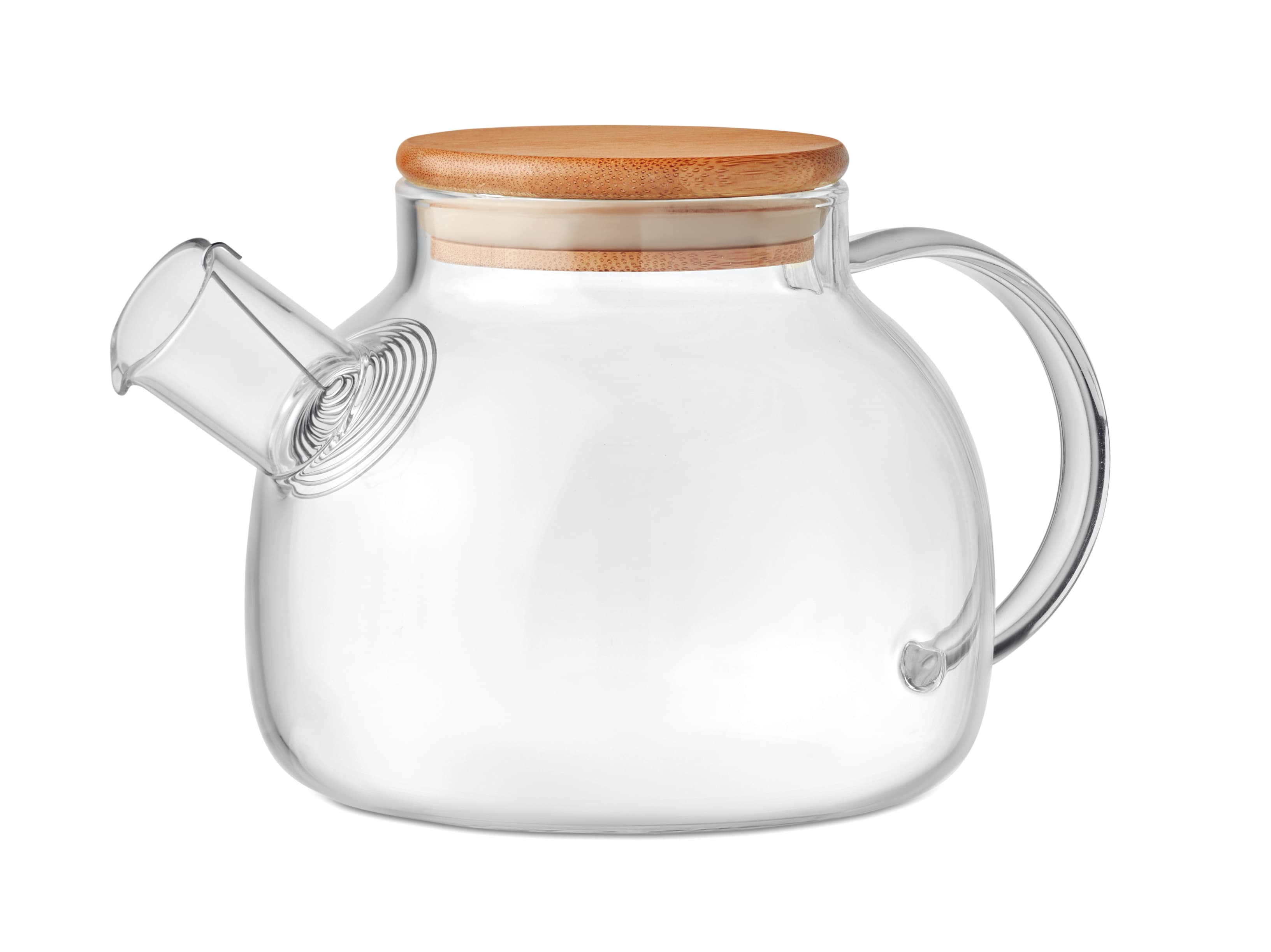 Bamboo Teapot Borosilicate Glass 850ml