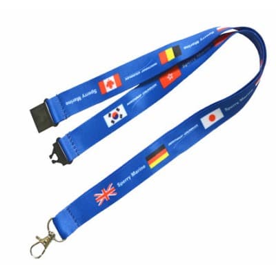 Dye Sublimated Lanyard With Safety Break And Thumb Trigger - 20mm