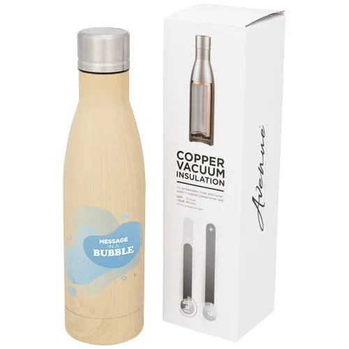 Custom Printed Vasa 500 ml wood-look copper vacuum insulated bottle
