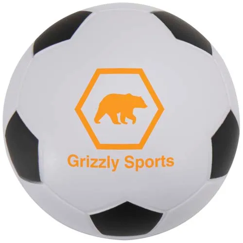 Promotional Zavi football-shaped stress reliever