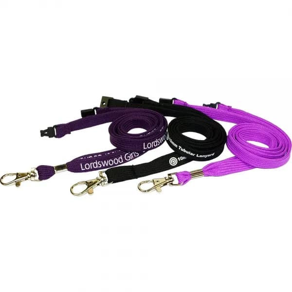 Custom Branded Express 10mm Tubular Polyester Lanyard