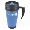 Polo Plus 400ml Travel Mug in blue