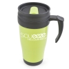 Polo Plus 400ml Travel Mug in lime-green