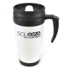 Polo Plus 400ml Travel Mug in white