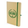 A5 Natural Nebraska Recycled Notebook in green