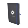 A5 Black Nebraska Recycled Notebook in black-blue