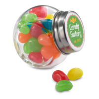 Glass jar with jelly beans     KC7103