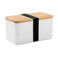 Lunch box in PP and bamboo lid