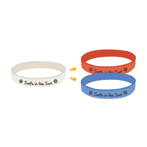 UV Printed Translucent Silicone Wristband